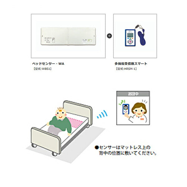 (施設様送り限定)(代引き不可) ベッドコールX・スマート X1-BSM テクノスジャパン (介護 離床 センサー) 介護用品