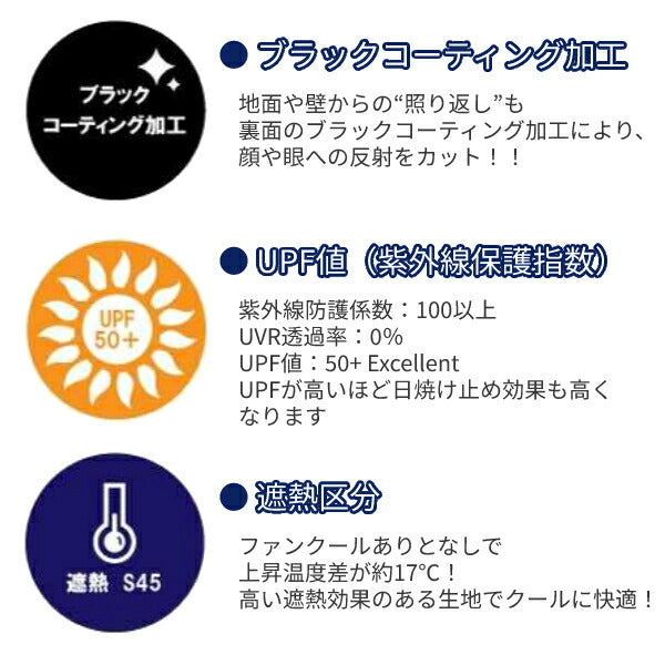 日傘 完全遮光 男女兼用 ファンクール 扇風機付き日傘 21インチ ブラック 1906-00 グレー 1906-60 プライムリンク (日傘 完全遮光 扇風機) 介護用品 父の日 母の日 ギフト プレゼント