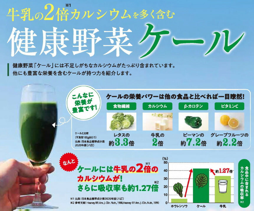 介護食 ドリンク ケール 青汁はちみつ入りプラスWの善玉菌 個 3g×30本 000784 キューサイ 介護食品 栄養 高齢者 敬老の日 母の日 プレゼント ギフト