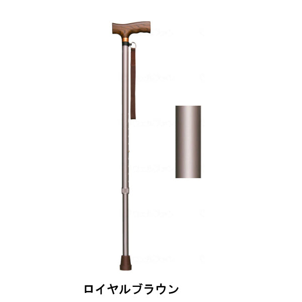 杖 ステッキ おしゃれ シンプル 女性 男性 軽量 替えゴム付 アルミ軽量伸縮ステッキ ベーシック22mmタイプ インターリンクス 介護用品