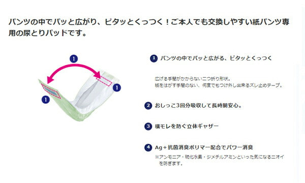 ライフリー ズレずに安心紙パンツ専用尿とりパッド 長時間用 53936→54733 20枚 ユニ・チャーム (介護 排泄 パッド 男女共用) 介護用品
