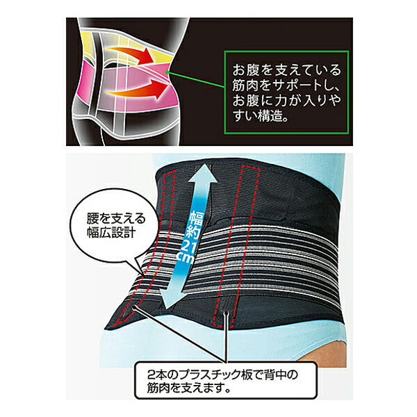 薄くても腰をしっかり支えるコルセット 026342702 セルヴァン 腰痛ベルト サポーター 腰部 介護 介護用品
