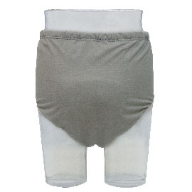 デラックス安心ブリーフ300 紳士用 070-500017-00 グレー 川本産業 (男性用失禁パンツ 尿漏れパンツ 吸水量300cc) 介護用品