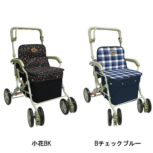 シルバーカー マーチS 島製作所 手押し車 ショッピングカート 折りたたみ 座れる コンパクト 歩行補助 買い物 ショッピングカー 介護 介護用品