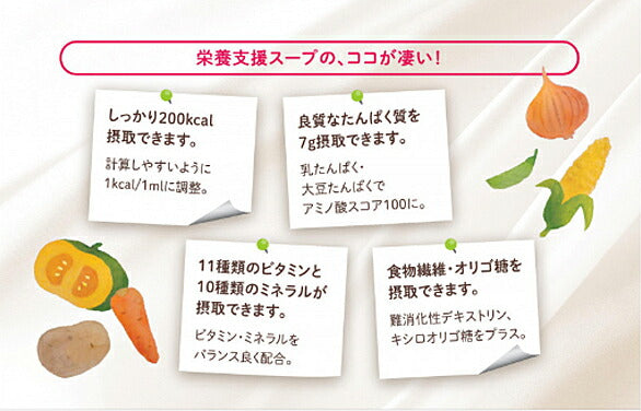 介護食 栄養支援スープ 詰合せ 568365 6種類×各5個入 ホリカフーズ レトルト スープ 栄養 補給食 流動食 介護用品 高齢者 食欲不振 栄養補助食品