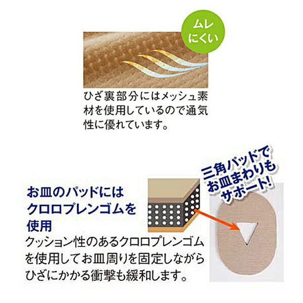 介護 サポーター ひざ 薄くてもひざをしっかり支えるサポーター 1枚入 モカ セルヴァン 介護用品