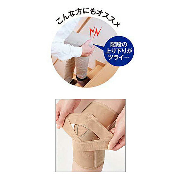 介護 サポーター ひざ 薄くてもひざをしっかり支えるサポーター 1枚入 モカ セルヴァン 介護用品