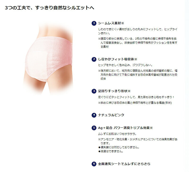 (1ケース) ライフリー すっきりスタイルパンツ 52672→50840 L ピンク 1ケース (18枚×3袋入) ユニ・チャーム (介護 尿ケア 男女兼用) 介護用品
