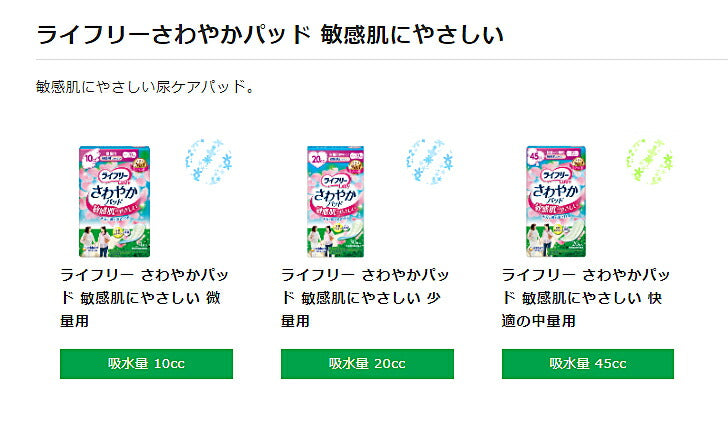 ライフリー さわやかパッド 敏感肌にやさしい 快適の中量用 50630→52028 20枚 ユニ・チャーム (介護 尿モレ 尿ケアパッド) 介護用品