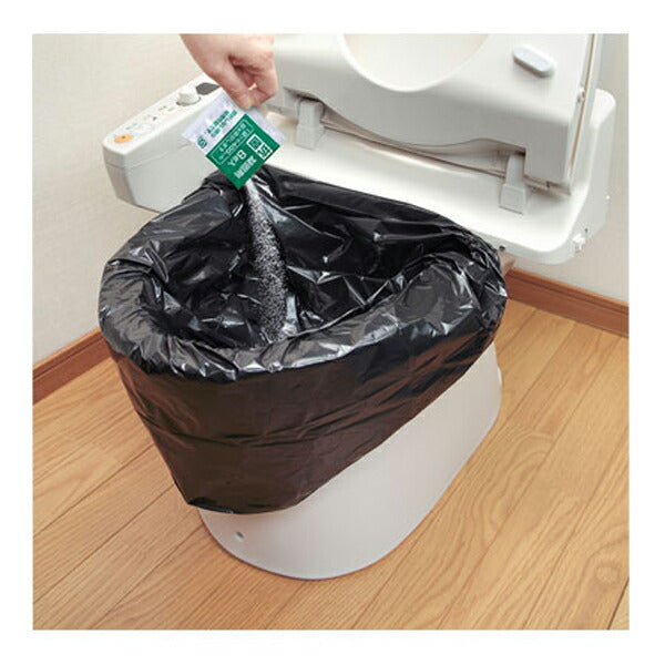 トイレ非常用袋 抗菌凝固剤付 30回分 RB-04 サンコー 非常用 簡易トイレ 備蓄 凝固剤 汚物袋 介護現場 災害対策 防災グッズ 介護用品