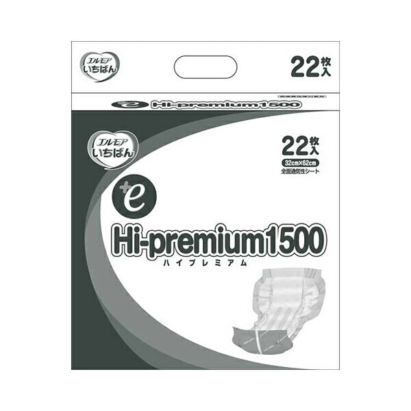エルモア いちばん+e ハイプレミアム1500 455361 22枚 カミ商事 (介護 おむつ 尿ケア パッド) 介護用品