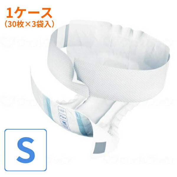 (1ケース) 大人用オムツ TENA フレックス プラス S 730437 1ケース(30枚×3袋入) ユニ・チャーム メンリッケ (紙おむつ テープ止め ベルトタイプ 男女兼用) 介護用品