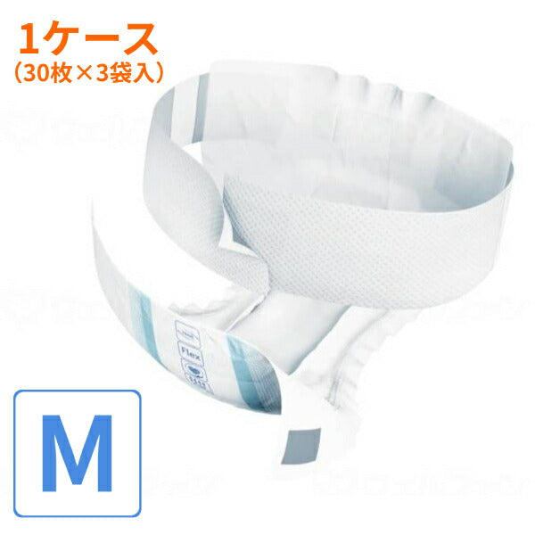 (1ケース) 大人用オムツ TENA フレックス プラス M 730430 1ケース(30枚×3袋入) ユニ・チャーム メンリッケ (紙おむつ テープ止め ベルトタイプ 男女兼用) 介護用品
