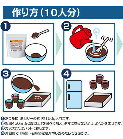 鉄&亜鉛入り葛ゼリーの素 黒みつ風味 82070 450g 新田ゼラチン 介護食 介護食品 水分補給 食欲不振 おやつ作り レクリエーション 介護施設