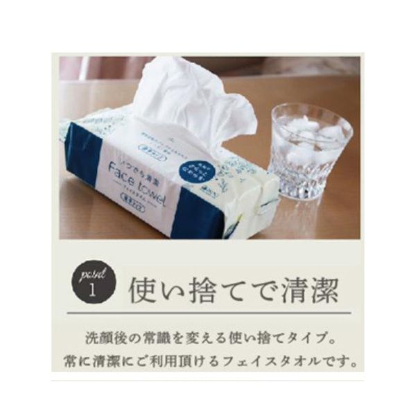 フェイスタオル 使い捨て 薄手 厚手 Nanoni(ナノニ)薄手タイプ 厚手タイプ 90枚入 医食同源ドットコム ペーパー 紙 洗顔 女子 介護用品