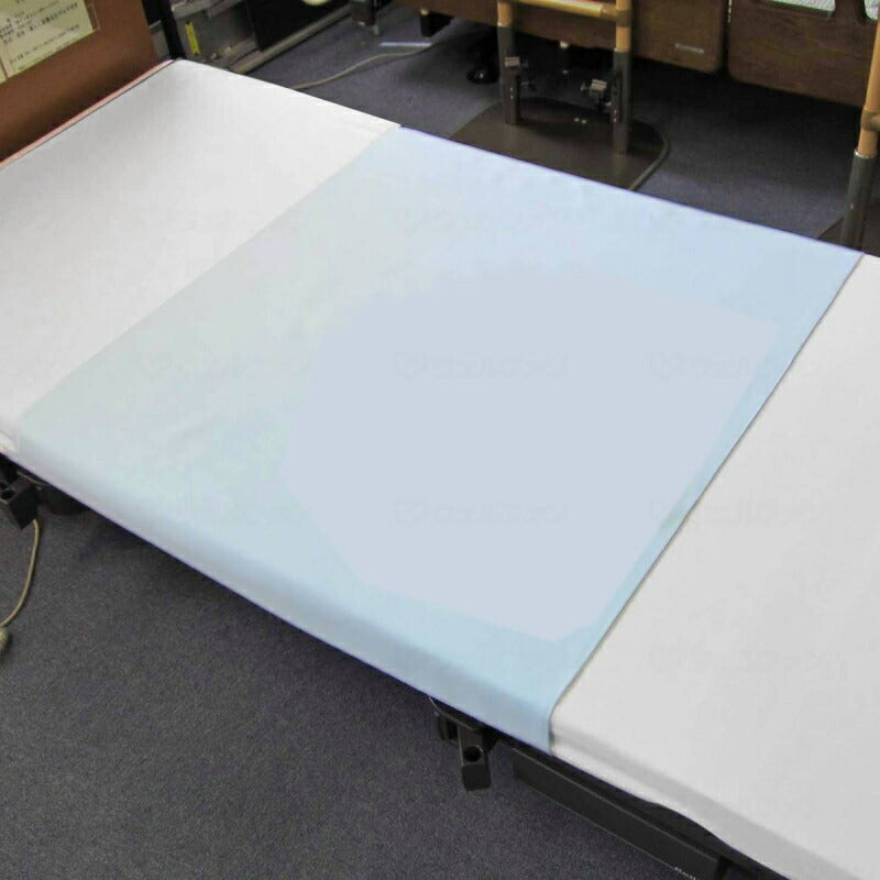 2枚入り スムース防水シーツ 幅145×長さ90cm MR-2301 萬楽 同色2枚組 部分タイプ 防水加工 在宅介護 洗濯可 シーツ 洗える ラバーシーツ おねしょシーツ 防水シート 大人 老人 高齢者 尿漏れ対策 シングルハーフ 介護用品