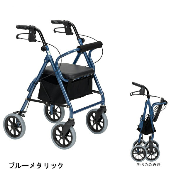 シルバーカー 歩行車 歩行補助 ハッピーIII 117090 117091 竹虎 ヒューマンケア事業部 折りたたみ 座れる 買い物 ショッピングカー おしゃれ 散歩 シニア 老人車 手押し車 介護 人気 介護用品