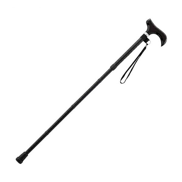 杖 ステッキ 介援隊 エコノミーステッキ折りたたみタイプ 細身 CX-07027 ブラック 介護 歩行補助 介護用品