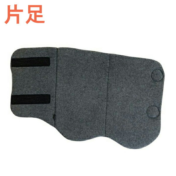 徳武産業 片足販売 巻けるレッグウォーマー 4104 左足のみ 右足のみ グレー 男女兼用 あゆみ レッグウォーマー フリーサイズ 介護用品