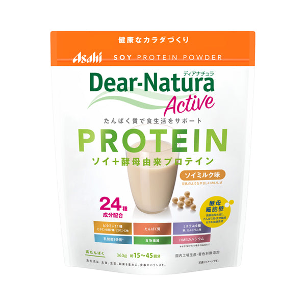 介護食品 粉末 飲料 たんぱく質 ディアナチュラアクティブ ソイプロテイン ソイミルク味 360g アサヒグループ食品 介護食 介護用品