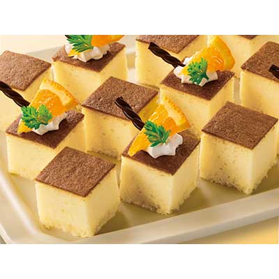 スイーツ おやつ カット済みケーキ ベイクドスフレチーズ GFC507 約7.5g×49個入 味の素冷凍食品 (代引き不可)