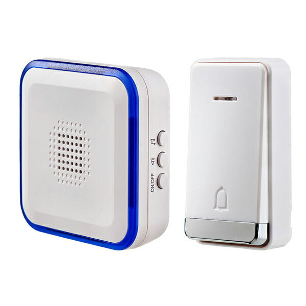 ワイヤレスチャイム 電池を使わないWCセット 防雨押しボタン送信器+受信器セット WC-S8090AC 朝日電器 介護 介護用品