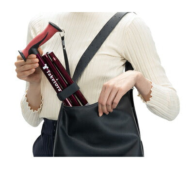 杖 ステッキ バンブーステッキワイド 折りたたみ杖 104991 竹虎 ヒューマンケア事業部 介護 介護用品