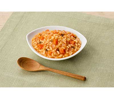 介護食 レトルト やわらか食 まんぷく日和 チキンライス 100g アサヒグループ食品 ムース食 ミキサー食 歯ぐきでつぶせる 区分2 介護食品 おかず