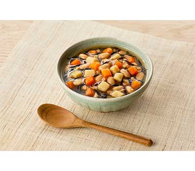 介護食 レトルト やわらか食 まんぷく日和 ひじき入り五目煮 100g アサヒグループ食品 ムース食 ミキサー食 歯ぐきでつぶせる 区分2 介護食品 おかず