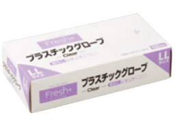 【施設・法人限定】 (1ケース) フレッシュプラス プラスチック手袋 粉無し 100枚×30個 S M L 大黒工業株式会社