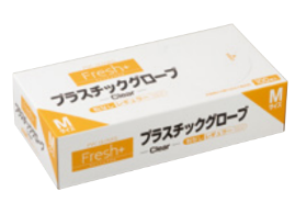 【施設・法人限定】 (1ケース) フレッシュプラス プラスチック手袋 粉無し 100枚×30個 S M L 大黒工業株式会社