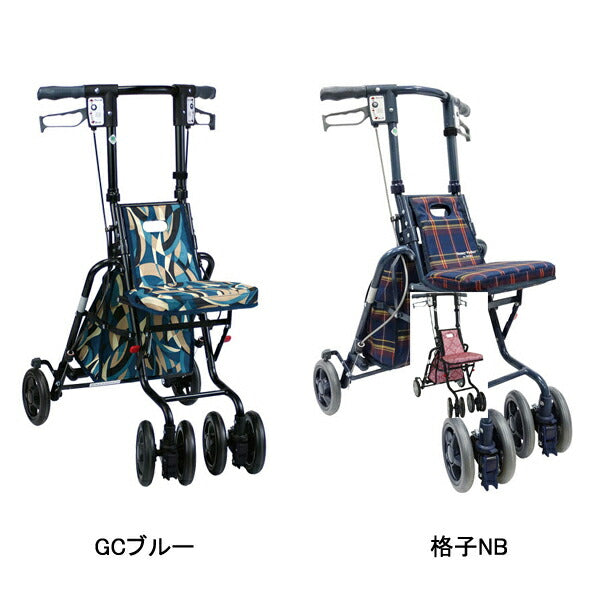 シルバーカー おしゃれ 散歩 シニア サニーウォーカーSP(中) 島製作所 【敬老の日特集】(手押し車 折りたたみ コンパクト 介護 シルバー カー) 介護用品 軽量 座れる コンパクト 歩行補助 買い物 ショッピングカー 老人車 手押し車 介護 人気