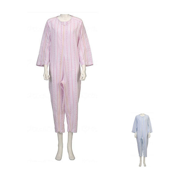 ソフトケアねまき フルオープンタイプ 薄手 竹虎 ヒューマンケア事業部 (薄手 サッカー地綿100% 介護用パジャマ 介護用つなぎ服)介護用品