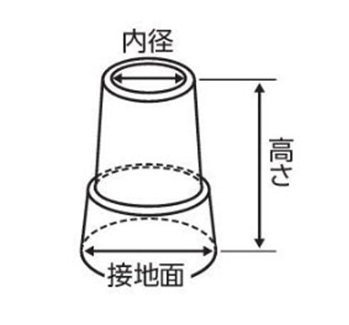 杖 ステッキ ウェルファン 杖用ゴムチップ 16mm 19mm ブラック ブラウン (杖用替えゴム 先ゴム) 介護用品【532P16Jul16】