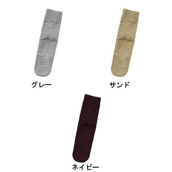 締め付けない すべり止め 靴下 介護 ゴムなしすべり止めソックス紳士(秋冬用) 5555H 神戸生絲 介護用品