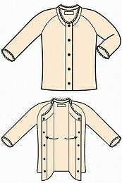 婦人前開き7分袖(MU340)M・L介護用品