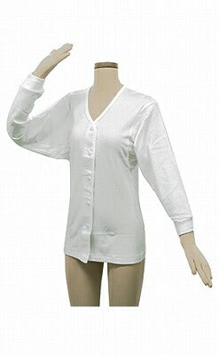 婦人用肌着 テイコブらくホック肌着長袖 女性用S/M/L(綿100% ホックタイプ 介護衣類)UN07W介護用品
