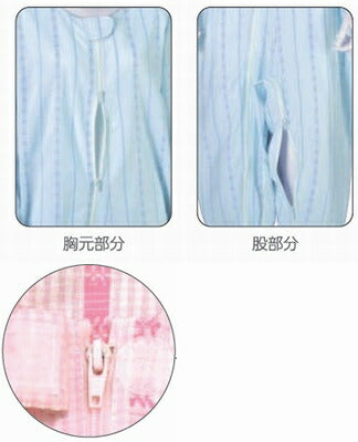 ソフトケアねまき フルオープン・両開きファスナー タイプ 薄手 竹虎 ヒューマンケア事業部(薄手 サッカー地綿100% 介護用パジャマ 介護用つなぎ服)介護用品