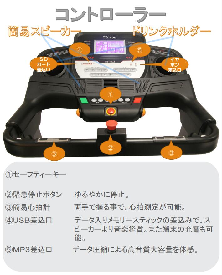 リハビリ フィットネスバイク 年配 トレーニング (代引き不可) 組立配送商品 前後進低速電動ウォーカー (準業務用) 大広 DK-1533AC 背もたれ エクササイズ フィットネスマシン 高齢者 シニアフィットネス リハビリ 自家発電 組立無料