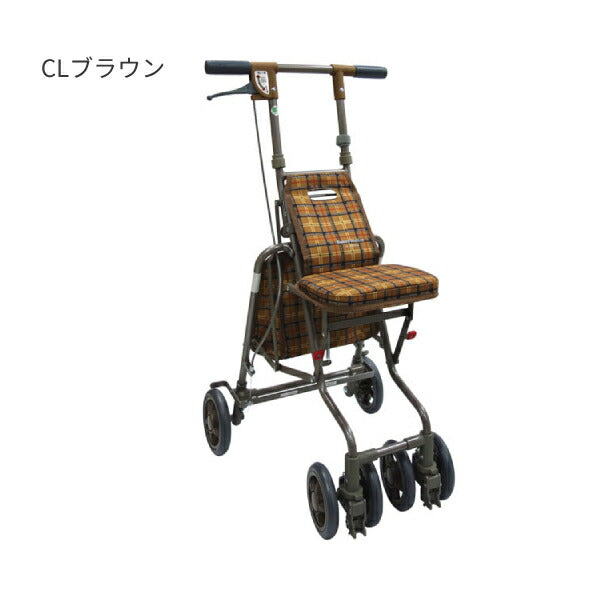 シルバーカー 散歩 シニア おしゃれ サニーウォーカーAW-III 島製作所 (コンパクト 折りたたみ) 介護用品【敬老の日特集】 軽量 座れる コンパクト 歩行補助 買い物 ショッピングカー 老人車 手押し車 介護 人気 送料無料 高齢者 ギフト 敬老