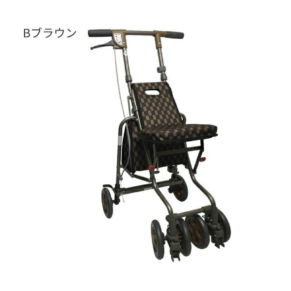 シルバーカー 散歩 シニア おしゃれ サニーウォーカーAW-III 島製作所 (コンパクト 折りたたみ) 介護用品【敬老の日特集】 軽量 座れる コンパクト 歩行補助 買い物 ショッピングカー 老人車 手押し車 介護 人気 送料無料 高齢者 ギフト 敬老
