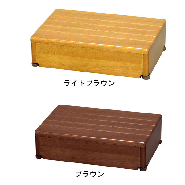 安寿 木製玄関台 1段タイプ 45W-30-1段 アロン化成 (玄関 踏み台 木 踏み台 木製 転倒防止 ステップ 踏み台 ステップ 木製) 介護用品