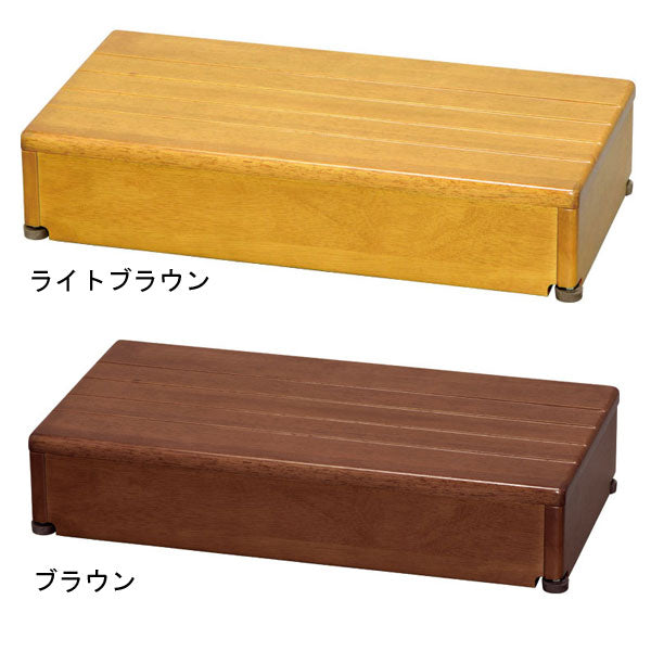 安寿 木製玄関台 1段タイプ 60W-30-1段 アロン化成 (玄関 踏み台 木 踏み台 木製 転倒防止 ステップ 踏み台 ステップ 木製) 介護用品