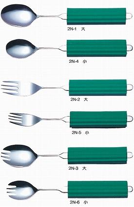 オールステンレスハンドル(スポンジNS-2付)2N-4 スプーン小 斉藤工業 介護用品 - 介護用品専門店 eかいごナビ
