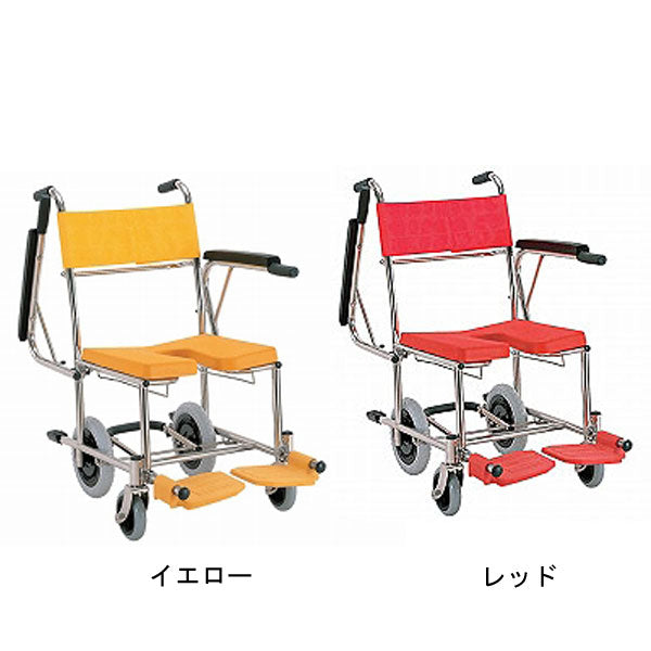 (代引き不可 法人送料無料) 入浴・シャワー用車いす KS4 カワムラサイクル お風呂 椅子 浴用椅子 シャワーキャリー 背付き 介護 椅子 介護用品