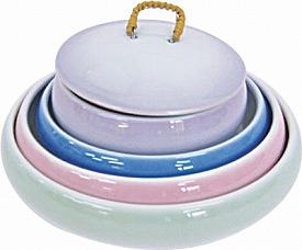 夢食器虹彩 4寸鉢用フタ No.4-1 淡紫 アメックス熊本 (介護 食器) 介護用品