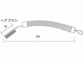 (代引き不可) バナナカーブ ヘアブラシ 69290002 パシフィックサプライ (入浴 関節 入浴用自助具)