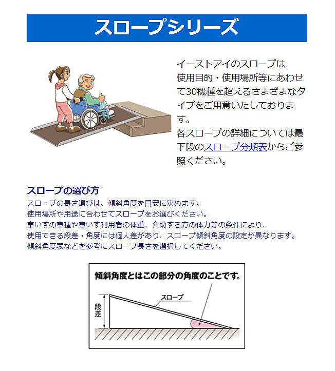 (法人様限定商品)(代引き不可)イーストアイ 車椅子用スロープ ESKスライドスロープ(2本1組)ESK300R 3m (車椅子 スロープ 段差解消スロープ 屋外用 段差スロープ 介護 スロープ 介護 用 スロープ)