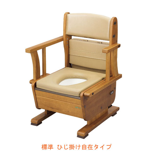 【メーカー欠品中・納期未定】(法人様限定 代引き不可) さわやかチェアPT 8220 肘掛け自在タイプ ウチヱ (ポータブルトイレ) 介護用品