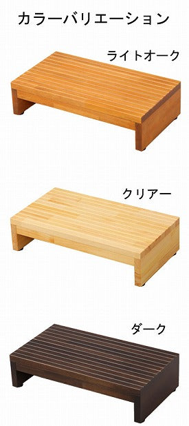 (代引き不可) 規格踏み台 5530 高さ12cm FD-K55120 (幅55×奥行30×高さ12〜13.5cm) バリアフリー静岡 (玄関 踏み台 木 踏み台 木製 転倒防止 ステップ 踏み台 ステップ 木製) 介